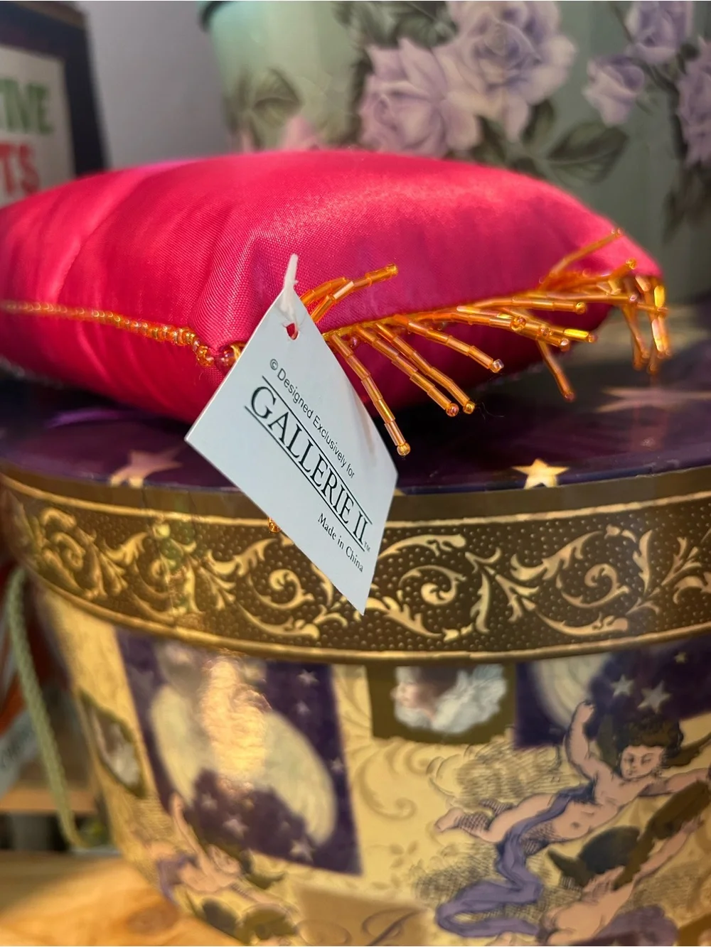Y2K Satin Decorative Pillow Trio - Pink, Blue & Purple Shoe Design